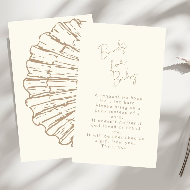 Carte D'accompagnement Élégant Livres En Coquille De Clam Naturel Pour Le (Créateur téléchargé)