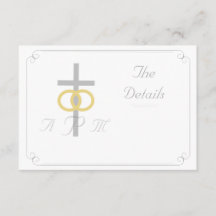 Élégant Mariage catholique monogramme