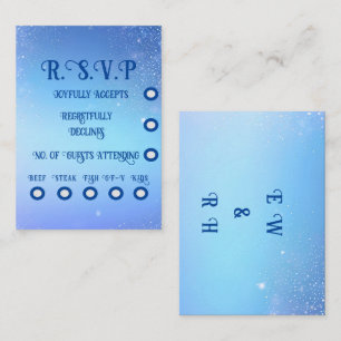 Carte D'accompagnement Élégant Mariage Sparkle