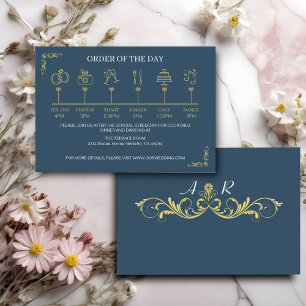 Carte D'accompagnement Élégant Mariage victorien