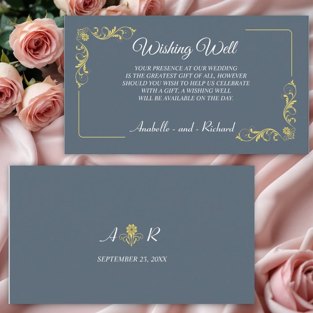 Carte D'accompagnement Élégant Mariage victorien qui veut bien (Créateur téléchargé)