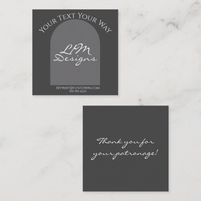 Carte D'accompagnement Élégant Minimaliste (Devant / Derrière)