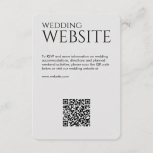 Carte D'accompagnement Élégant moderne fumée Mariage noir