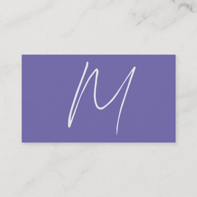 Carte D'accompagnement Élégant Moderne Monogramme de Nom Propre (Devant)