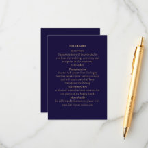 Élégant Navy & Or Art Déco Personnalisé