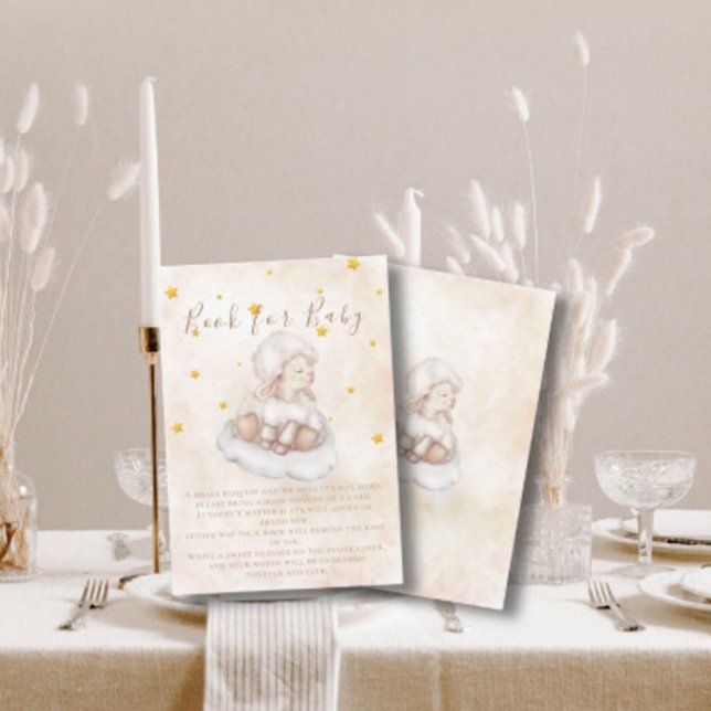 Carte D'accompagnement Elégant Pinky Lamb Magic star Sheep Livres pour bé (Créateur téléchargé)