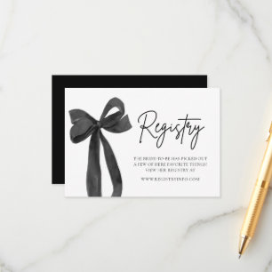 Carte D'accompagnement Élégant registre moderne de Fête des mariées de la