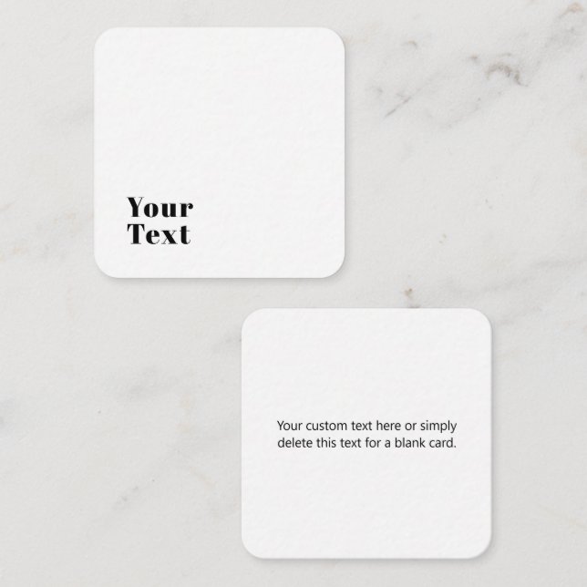 Carte D'accompagnement Élégant Retro Moderne Lettrage | Noir modifiable (Devant / Derrière)