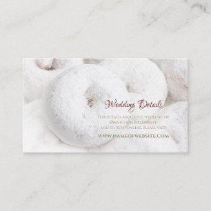 Carte D'accompagnement Élégant site de mariage Réponse Ethereal Doughnut