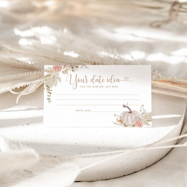 Carte D'accompagnement Elégante automne Date nuit idées. Boîtier de jonct (Créateur téléchargé)