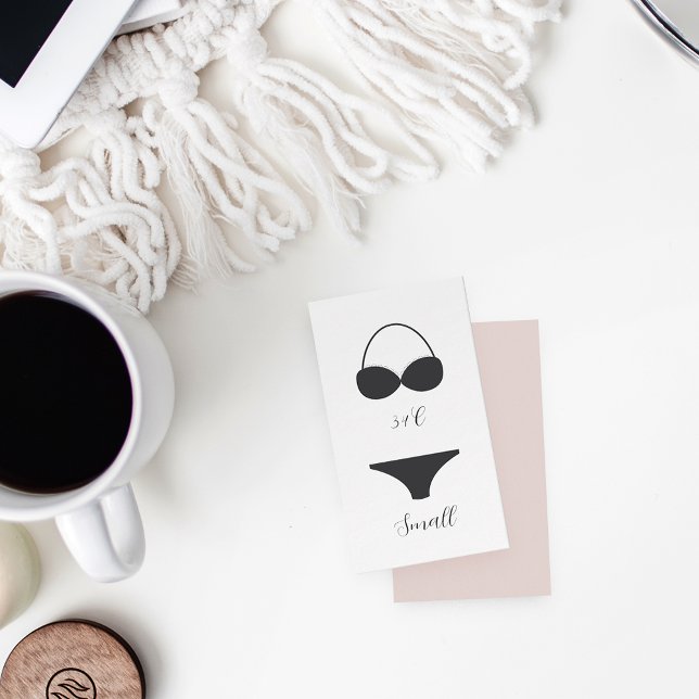 Carte D'accompagnement Élégante Calligraphie Bridal Lingerie Douche (Créateur téléchargé)