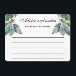 Carte D'accompagnement Elégante calligraphie eucalyptus aquarelle greens<br><div class="desc">Un design de carte de boîtier turquoise vert propre,  doux et simple pour apporter une sérénité élégante à ce jour spécial. une partie d'une collection- https://www.zazzle.com/collections/watercolor_greenery-119205386772679829</div>