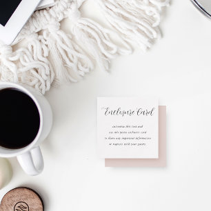 Carte D'accompagnement Élégante calligraphie tout usage personnalisable