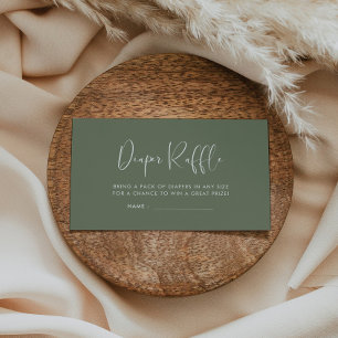 Carte D'accompagnement Élégante et moderne Insérez de tombole de tombola