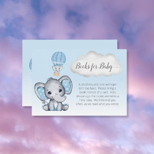 Carte D'accompagnement Elephant Hot Air Balloon Livres pour Baby Boy