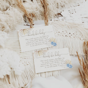 Carte D'accompagnement Elephant Oh Boy Safari Baby shower Demande de rése