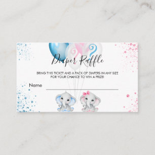 Carte D'accompagnement Elephants genre révéler la couche de la fête bille