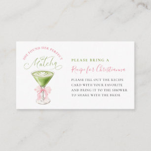 Carte D'accompagnement Elle a Trouvé sa Recette de Baby Shower Parfaite a