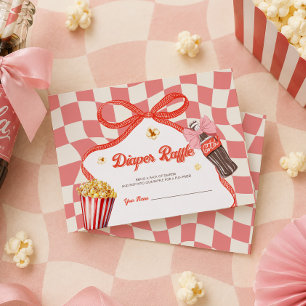 Carte D'accompagnement Elle est prête à éclater Fête bébé rose Tirage au