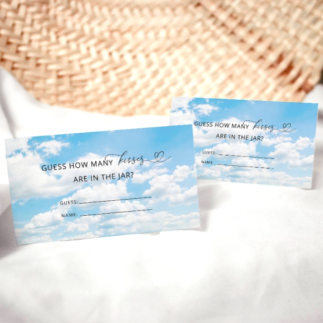 Carte D'accompagnement Elle est sur Cloud Nine Combien de baisers jeu nup (Créateur téléchargé)