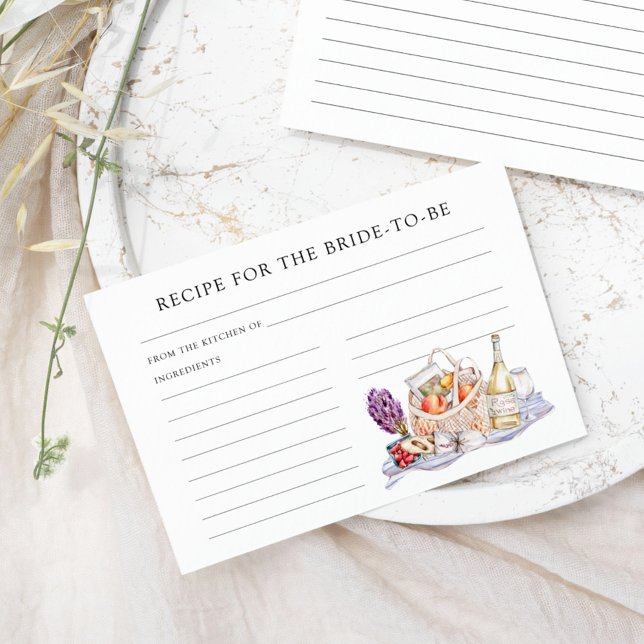 Carte D'accompagnement Elle n'est pas sur le marché Recette pour la marié (Créateur téléchargé)