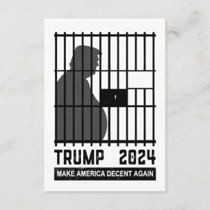 Carte D'accompagnement Empêchez-vous Trump 2024 de rendre l'Amérique déce