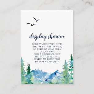Carte D'accompagnement Enceinte de Douche Affichage Rocky Mountain