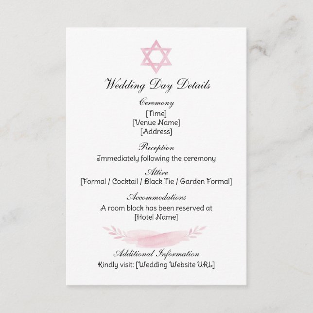 Carte D'accompagnement Enclosure Card (Devant)