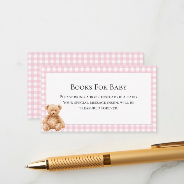 Carte D'accompagnement Enclosure Classique Préparatoire Ourson Fête de Na (Devant/Arrière en situation)