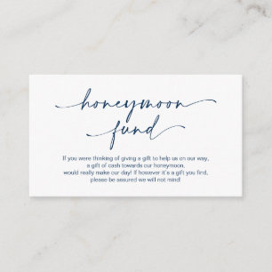 Carte D'accompagnement encre marine minimaliste Décontractée Stylo, lune