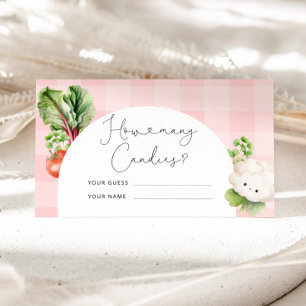 Carte D'accompagnement Enfant local combien de bonbons dans le bocal