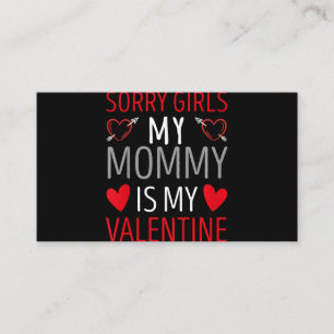 Carte D'accompagnement Enfants Désolé Filles Ma maman Est Ma Valentine Dr