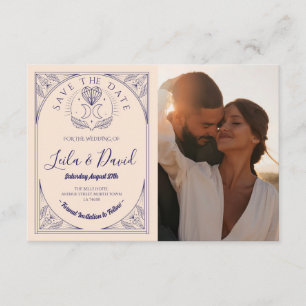 Carte D'accompagnement Enregistrer La Date Tarot Moon Crystal Hearts Mari