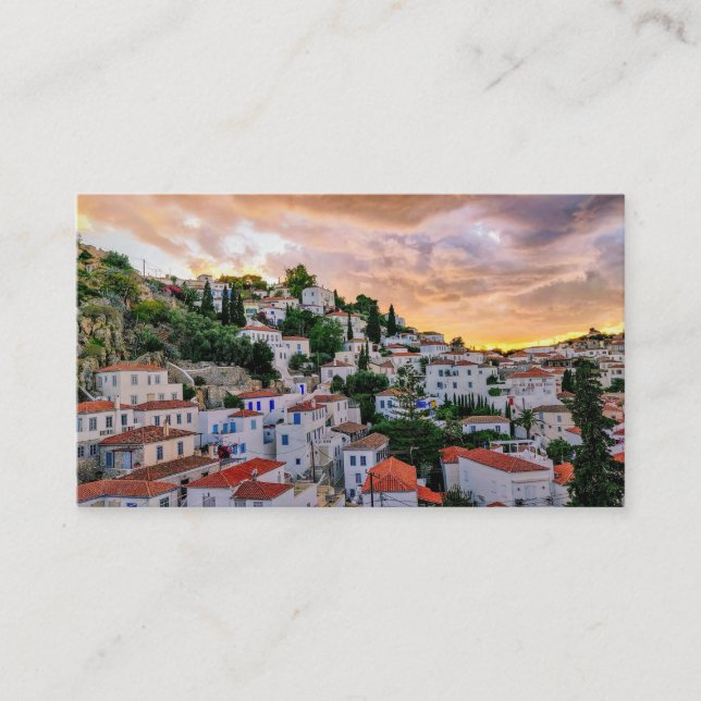 CARTE D'ACCOMPAGNEMENT ENSOLEILLEMENT EN GRÈCE TRADITIONNELLE (Devant)