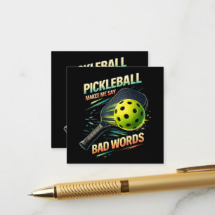 Carte D'accompagnement Entraîneur de Pickleball Drôle Me Fait Dire Des Gr