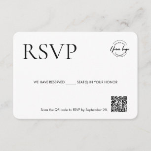 Carte D'accompagnement Entreprise événement logo personnalisé sièges rése