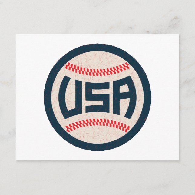 Carte D'accompagnement Équipe de baseball USA (Devant)