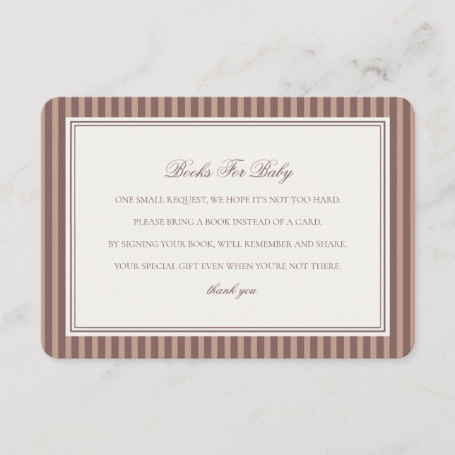 Carte D'accompagnement Espresso Martini Baby Brewing Books For Baby Showe (Devant)