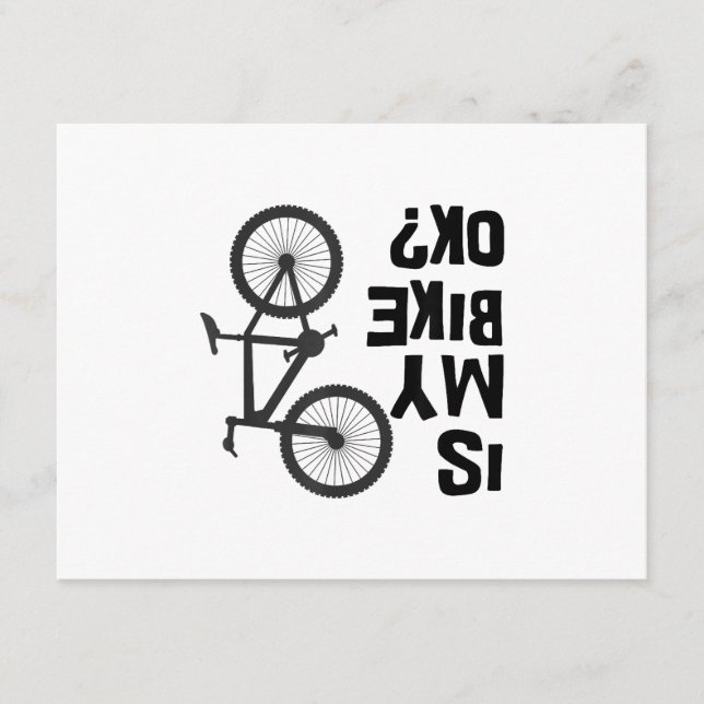 Carte D'accompagnement Est Mon Vélo OK Funny VTT (Devant)