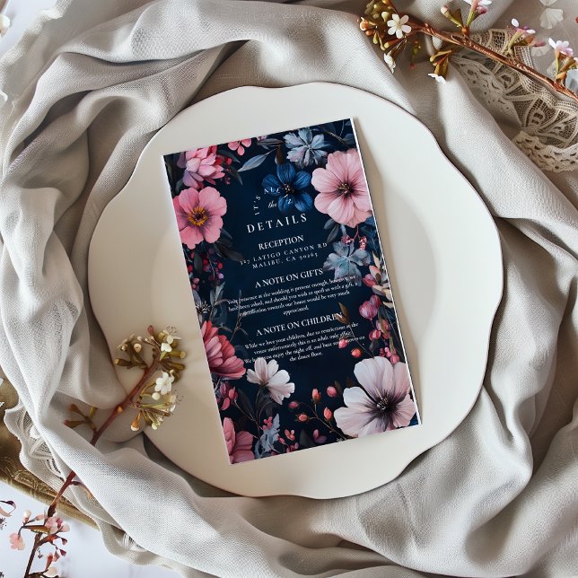 Carte D'accompagnement Esthétique Mariage Goth vintage (Créateur téléchargé)