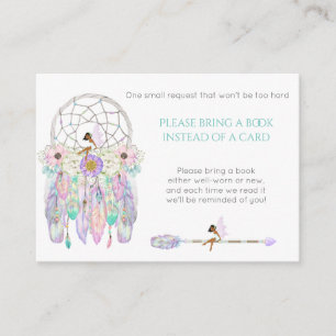Carte D'accompagnement Ethnic Fairy Dream Catcher Shocher Book Request En