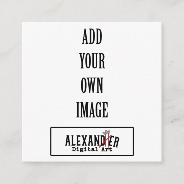 Carte D'accompagnement Étiquette 2,5x2,5" ou (Devant)