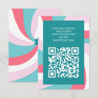 Étoile moderne de David QR Code Bar Bat mitzvah