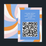 Carte D'accompagnement Étoile moderne de David QR Code Bar Bat mitzvah<br><div class="desc">Carnet parfait ou carte RSVP pour un bat mitzvah, bar mitzvah ou toute autre célébration juive ! La main a fait de l'art pour vous. ENTIÈREMENT PERSONNALISABLE ! Cliquez sur "Personnaliser" ci-dessus pour modifier le texte et ajouter votre lien au code QR. Cliquez sur "modifier à l'aide de l'outil de...</div>