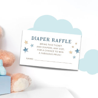 Carte D'accompagnement Étoiles au-dessus du raffle de couche lune