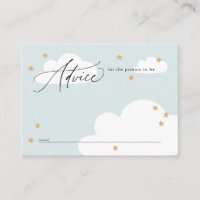 Etoiles et nuages Baby shower bleu Conseils