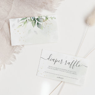 Carte D'accompagnement Eucalyptus Feuille Déchets de verdure Raffle