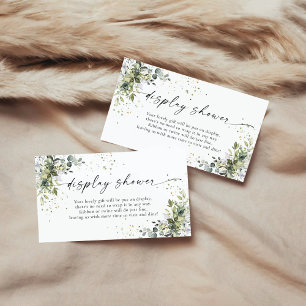 Carte D'accompagnement Eucalyptus Flore Vert Écran Douche