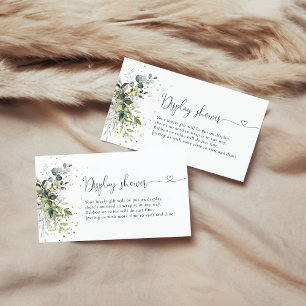 Carte D'accompagnement Eucalyptus Flore Vert Écran Douche