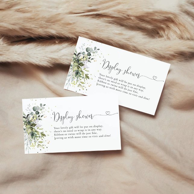 Carte D'accompagnement Eucalyptus Flore Vert Écran Douche (Créateur téléchargé)